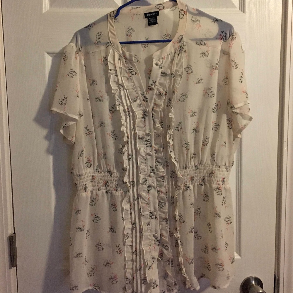 Woodland creature blouse
